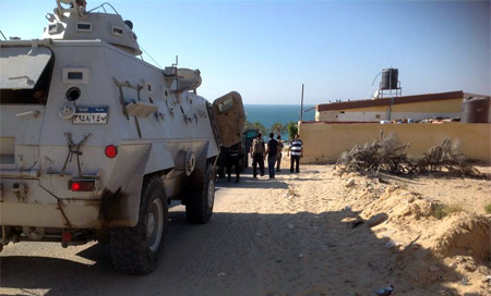 Ejército egipcio comienza segunda fase de zona de seguridad